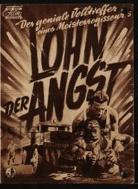 3h988 WAGES OF FEAR Das Neue German program 1953 Yves Montand, Henri-Georges Clouzot, different!