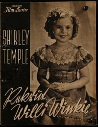 3h481 WEE WILLIE WINKIE German program 1937 Shirley Temple & McLaglen wearing kilts, different!