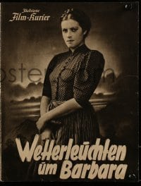 3h566 WETTERLEUCHTEN UM BARBARA German program 1941 Sybille Schmitz, Attila Horbiger, forbidden!