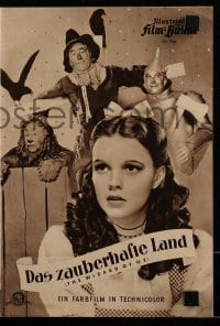 3h996 WIZARD OF OZ German program 1951 great different images of Judy Garland & her co-stars!