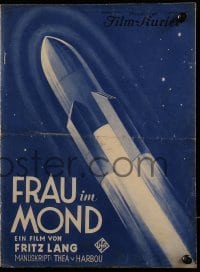 3h484 WOMAN IN THE MOON German program 1929 Fritz Lang & von Harbou's Frau im Mond, rocket art!