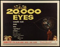 3j502 20,000 EYES 1/2sh 1961 Gene Nelson, Merry Anders could not see the perfect crime!