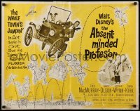 3j509 ABSENT-MINDED PROFESSOR 1/2sh 1961 Disney, Flubber, Fred MacMurray in title role!