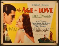 3j513 AGE FOR LOVE 1/2sh 1931 Howard Hughes, Billie Dove, Charles Starrett!