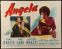 3j521 ANGELA 1/2sh 1955 Dennis O'Keefe, Rossano Brazzi, sexy bad girl Mara Lane!