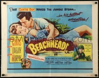3j540 BEACHHEAD style A 1/2sh 1954 Marine Tony Curtis makes the jungle steam with Mary Murphy!
