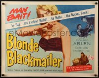 3j550 BLONDE BLACKMAILER 1/2sh 1958 bad girl Susan Shaw's body was the secret to the shakedown!