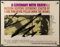 3j584 COVENANT WITH DEATH 1/2sh 1967 the line between lust, love and murder is as fragile as her neck