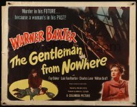 3j651 GENTLEMAN FROM NOWHERE 1/2sh 1948 Warner Baxter is paid to pose as Fay Baker's husband!