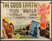 3j660 GOOD EARTH 1/2sh R1962 Asian Paul Muni & Luise Rainer, from Pearl S. Buck novel!