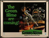 3j663 GREEN SLIME 1/2sh 1969 classic cheesy sci-fi movie, Livoti art of sexy astronaut & monster!