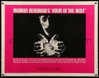 3j700 HOUR OF THE WOLF 1/2sh 1968 Ingmar Bergman, Liv Ullmann, creepy man & woman on stretcher!