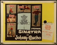 3j719 JOHNNY CONCHO style B 1/2sh 1956 images of cowboy Frank Sinatra full-length & on horseback!