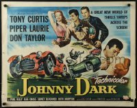 3j720 JOHNNY DARK style B 1/2sh 1954 Tony Curtis, Piper Laurie, Don Taylor, car racing!