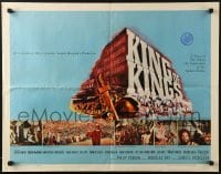 3j727 KING OF KINGS style A 1/2sh 1961 Nicholas Ray Biblical epic, Jeffrey Hunter as Jesus!