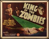 3j730 KING OF THE ZOMBIES 1/2sh 1941 couple crash lands & finds mad doctor using undead in WWII!