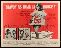 3j731 LA BONNE SOUPE 1/2sh 1964 sexy naked Annie Girardot on bed covered only by pillows!