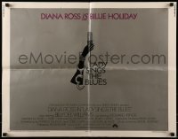 3j734 LADY SINGS THE BLUES 1/2sh 1972 Diana Ross in her film debut as singer Billie Holiday!