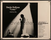 3j745 LENNY 1/2sh 1974 cool silhouette of Dustin Hoffman as comedian Lenny Bruce at microphone!