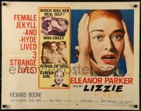 3j755 LIZZIE style B 1/2sh 1957 Eleanor Parker is a female Jekyll & Hyde, which was her real self?