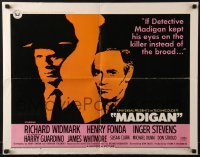 3j765 MADIGAN 1/2sh 1968 Richard Widmark, Henry Fonda, Don Siegel directed!