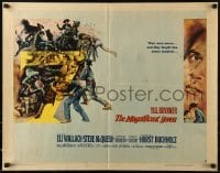 3j770 MAGNIFICENT SEVEN style B 1/2sh 1960 Brynner, McQueen, Sturges 7 Samurai cowboy remake!