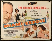 3j783 MIAMI EXPOSE style A 1/2sh 1956 Lee J. Cobb, sexy Patricia Medina in swimsuit, Florida mob!