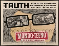 3j790 MONDO TEENO 1/2sh 1967 truth about the NOW generation, make love-not war!