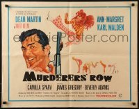 3j796 MURDERERS' ROW 1/2sh 1966 art of spy Dean Martin as Matt Helm & sexy Ann-Margret by McGinnis!