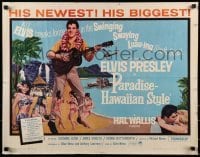 3j825 PARADISE - HAWAIIAN STYLE 1/2sh 1966 Elvis Presley on the beach with sexy tropical babes!