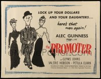 3j843 PROMOTER 1/2sh 1952 The Card, Alec Guinness, Glynis Johns, lock up your dollars & daughters!