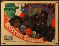 3j853 RESCUE SQUAD 1/2sh 1935 Ralph Forbes, firefighters, pawns in a dangerous game!