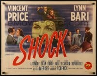 3j883 SHOCK 1/2sh 1945 Vincent Price, Lynn Bari & Anabel Shaw!