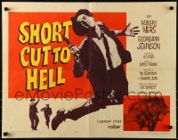 3j884 SHORT CUT TO HELL style A 1/2sh 1957 directed by James Cagney, from Graham Greene's novel!