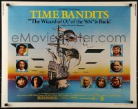 3j950 TIME BANDITS 1/2sh R1982 John Cleese, Sean Connery, art by director Terry Gilliam!