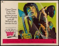 3j953 TWISTED NERVE 1/2sh 1969 Hayley Mills, Roy Boulting English horror, cool psychedelic art!