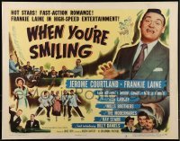 3j981 WHEN YOU'RE SMILING 1/2sh 1950 Frankie Laine in his first acting-singing role!