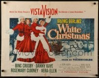 3j983 WHITE CHRISTMAS style A 1/2sh 1954 Bing Crosby, Danny Kaye, Clooney, Vera-Ellen, classic!