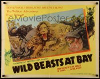 3j984 WILD BEASTS AT BAY 1/2sh 1946 from the Arctic to the jungles of Africa in one night!