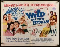 3j986 WILD ON THE BEACH 1/2sh 1965 Frankie Randall, Sherry Jackson, Sonny & Cher, teen rock & roll!