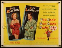 3j993 YOU CAN'T RUN AWAY FROM IT style B 1/2sh 1956 Lemmon & Allyson in It Happened One Night remake
