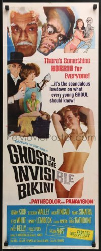 3j131 GHOST IN THE INVISIBLE BIKINI insert 1966 Boris Karloff + sexy girls & wacky horror images!