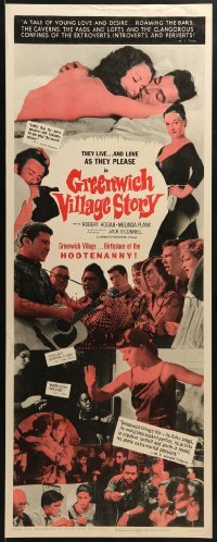 3j147 GREENWICH VILLAGE STORY insert 1963 marijuana parties, wild images!