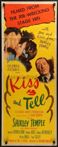 3j208 KISS & TELL insert 1945 whole town thinks 15 year-old Shirley Temple is pregnant!