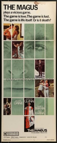 3j250 MAGUS insert 1969 Michael Caine, Anthony Quinn, Candice Bergen, Anna Karina, the game is life!