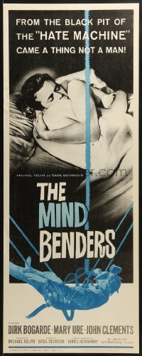 3j273 MIND BENDERS insert 1963 perverted & soulless, memories of her warm body turn to repulsive clay!