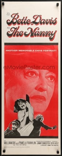 3j290 NANNY insert 1965 creepy close up portrait of Bette Davis, Hammer horror!