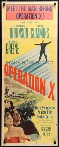 3j311 OPERATION X insert 1950 Edward G. Robinson, Peggy Cummins, Richard Greene