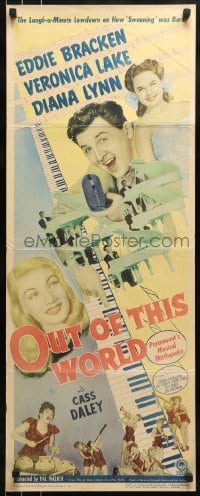 3j313 OUT OF THIS WORLD insert 1945 Veronica Lake, Eddie Bracken, Diana Lynn, musical!