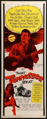 3j447 THAT TENNESSEE BEAT insert 1966 Merle Travis is the Nashville Kid, country music!